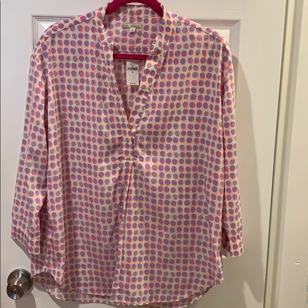 Gap Polka Dot Blouse size M